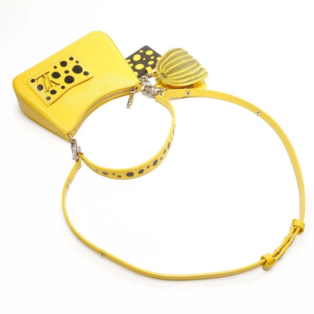 Louis Vuitton Epi Leather Yayoi Kusama Malellini Shoulder Bag in Yellow - Picture 9 of 15